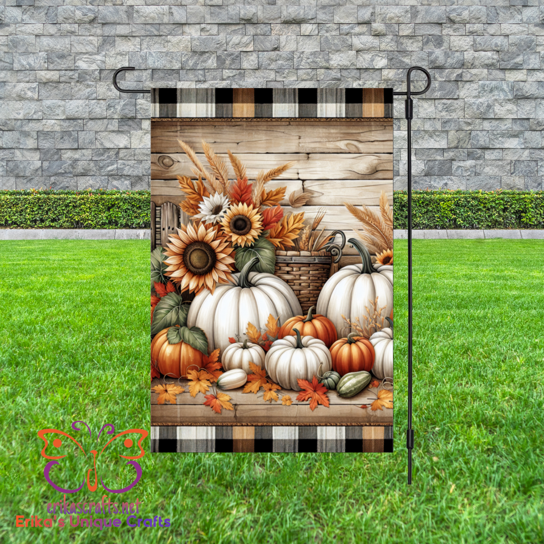 Rustic Fall Garden Flag