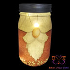 Santa Mason Jar Solar Lights Mason Jar