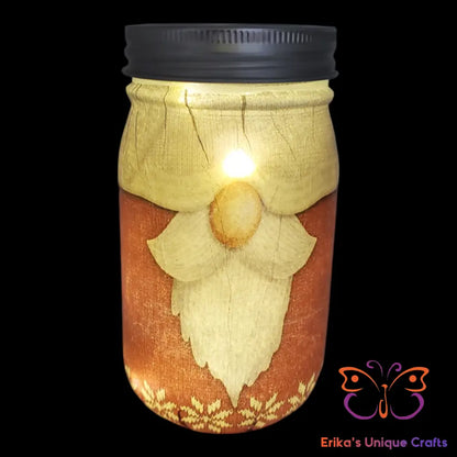 Santa Mason Jar Solar Lights Mason Jar