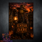 Scarecrow Enter If You Dare Garden Flag