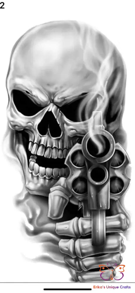 Skull and Revolver Bullet Thermos