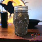Skull Mason Jar Candles Nevermore / Black / Parasoy Candles