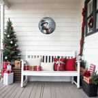 Snowman Magic Of Christmas Round Hanging Door Sign - Door