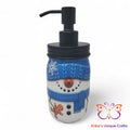 Snowman Mason Jar Soap Dispenser Mason Jar