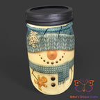 Snowman Mason Jar Solar Lights Mason Jar