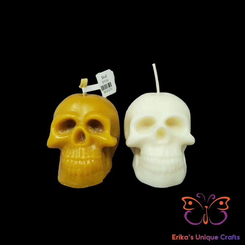 Beeswax Skull Candles - Erikas Crafts