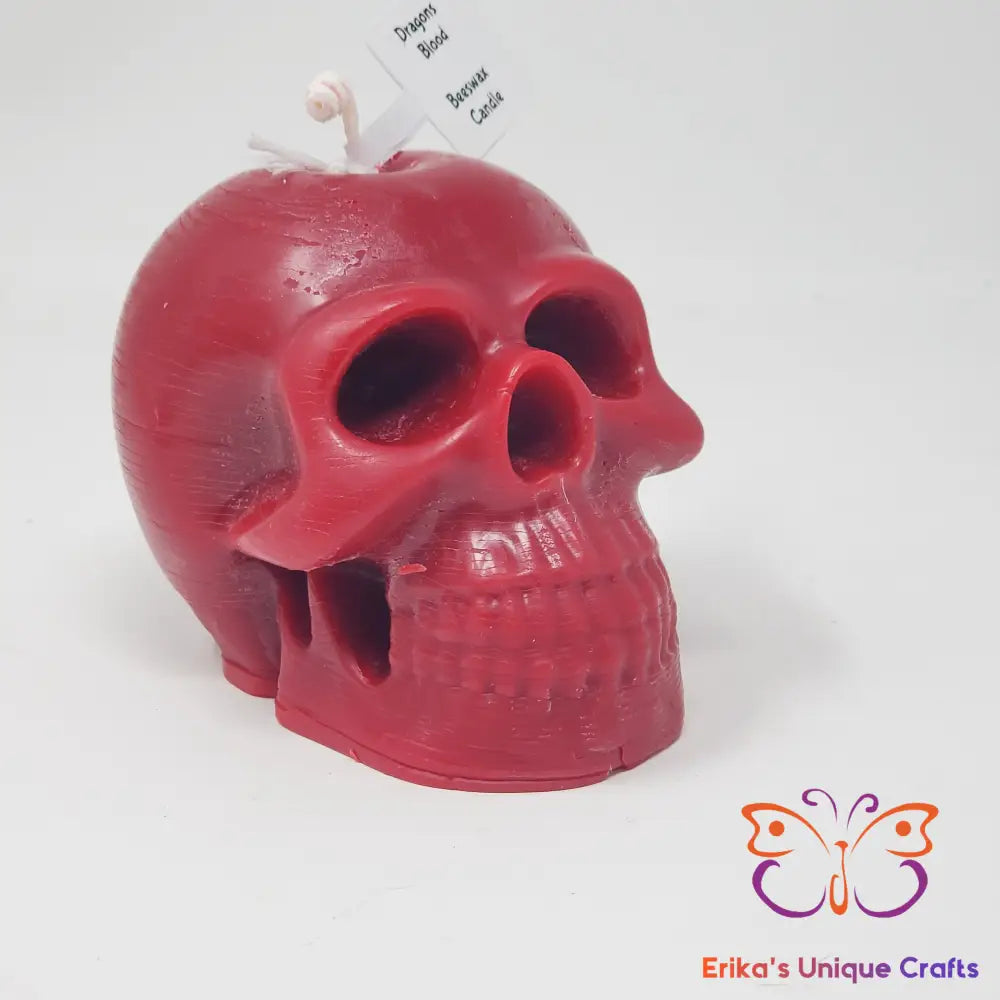 Solid Skull Candles Red / Dragons Blood / Beeswax Candles