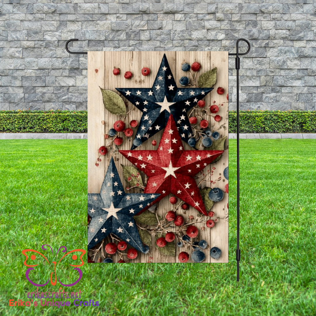Primitive Stars Garden Flag