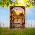 Start Each Day With A Grateful Heart Garden Flag