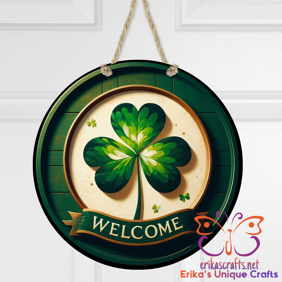 St Patrick's Welcome Door Sign