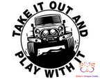 Take It Out And Play With It Thermos Tumbler Bullet Thermos