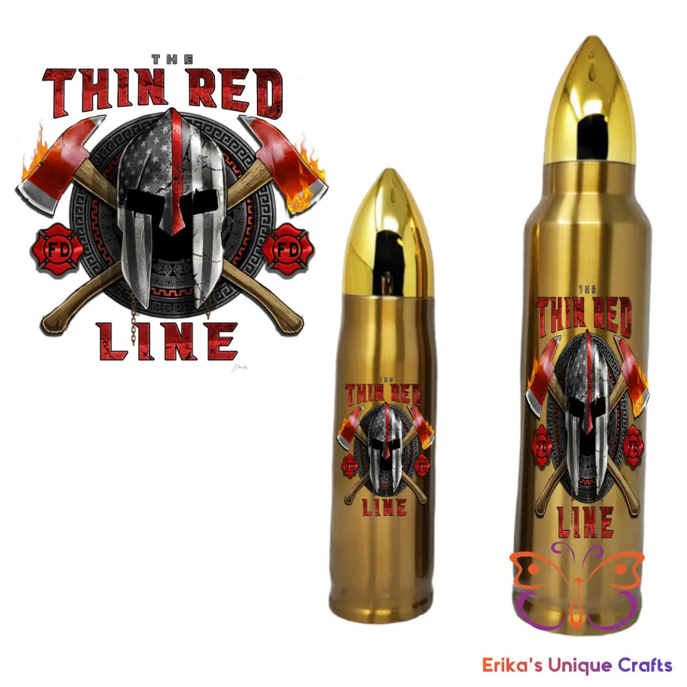 Thin Red Line Bullet Thermos Bullet Thermos
