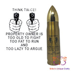 Think Twice Bullet Thermos - Erikas Crafts