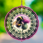 Thistle Bumblebee Wind Spinner