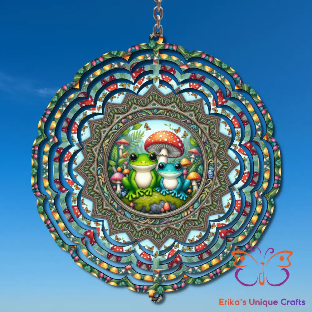 Toads and Mushrooms Wind Spinner Wind Spinner