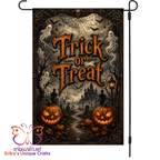 Trick Or Treat Halloween Garden Flag