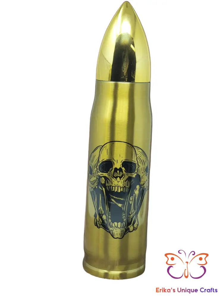Triple Skull Bullet Thermos - Erikas Crafts