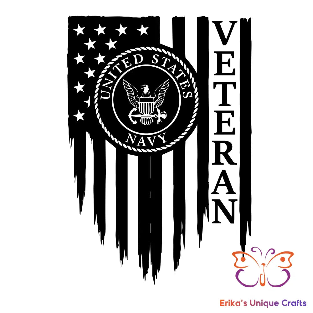 United States Navy Veteran Flag Bullet Thermos Bullet Thermos