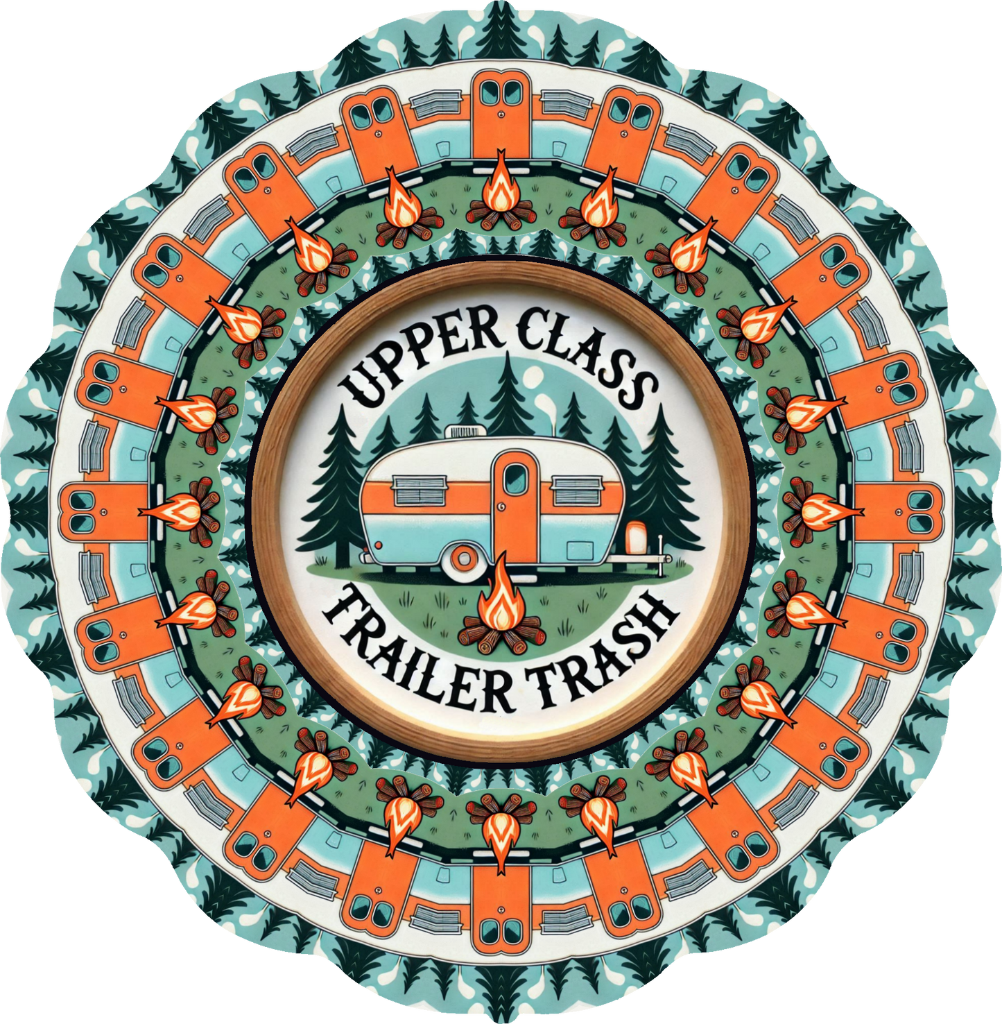 Upper Class Trailer Trash Wind Spinner