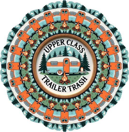 Upper Class Trailer Trash Wind Spinner