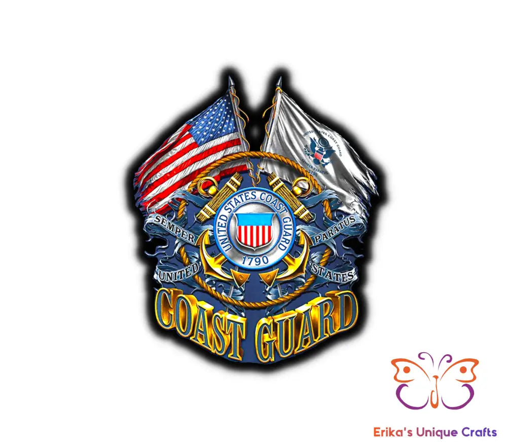 US Coast Guard Flags Logo Bullet Thermos Tumbler Bullet Thermos