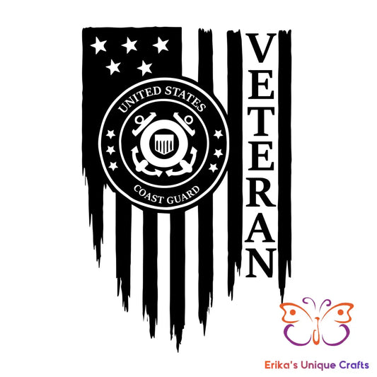 US Coast Guard Veteran Bullet Thermos Tumbler Bullet Thermos