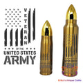 Veteran of the US Army Bullet Thermos Tumbler Bullet Thermos