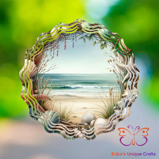 Watercolor Beach Wind Spinner Wind Spinner