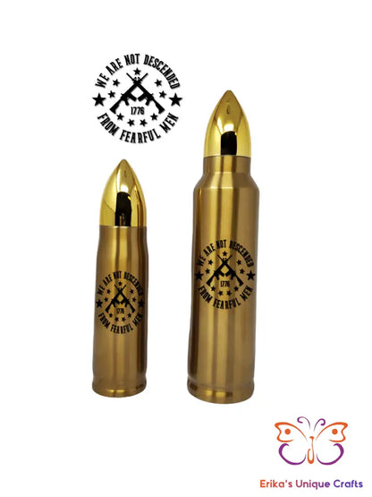 We Are Not Descended  Bullet Thermos - Erikas Crafts