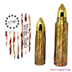 We the People Distress Flag Bullet Thermos