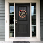 We Laugh at Things We Shouldn't Metal Door Sign