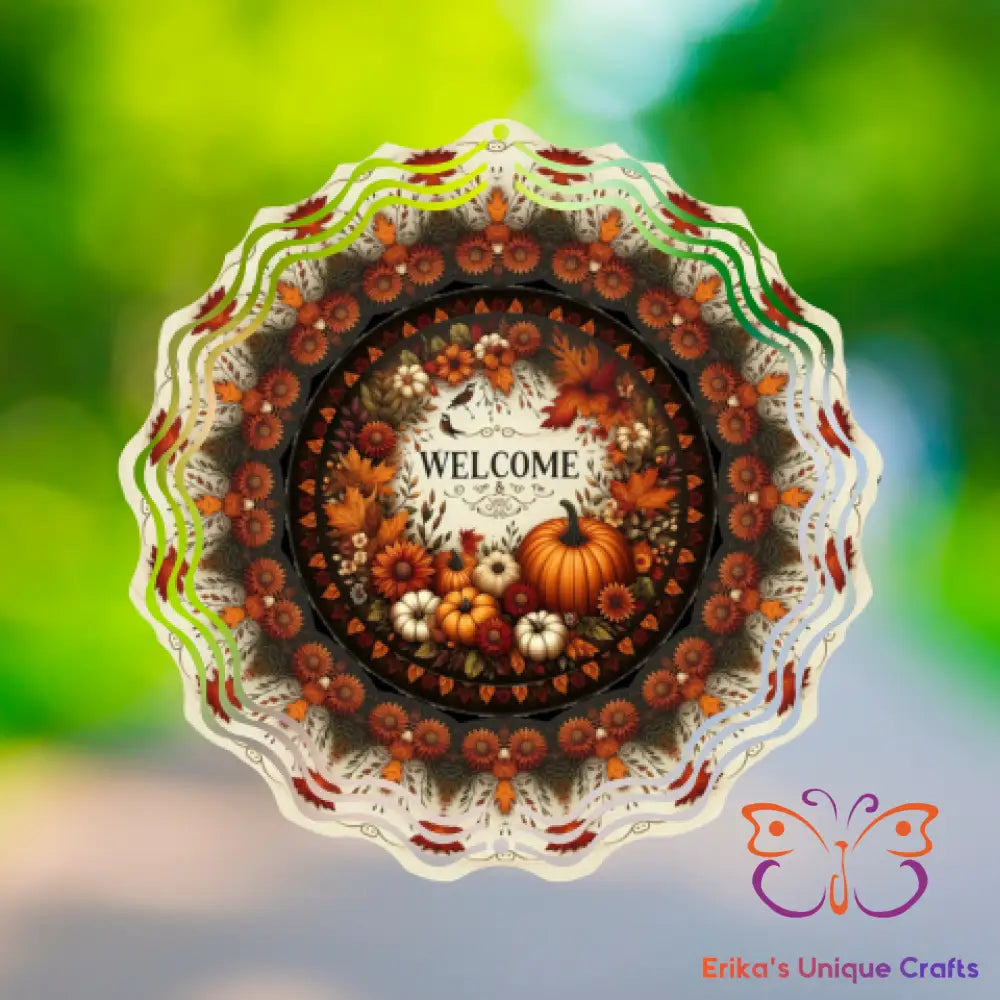 Welcome Fall Wind Spinner Wind Spinner