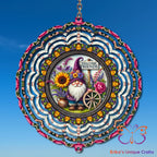 Welcome Friends Gnome Wind Spinner Wind Spinner