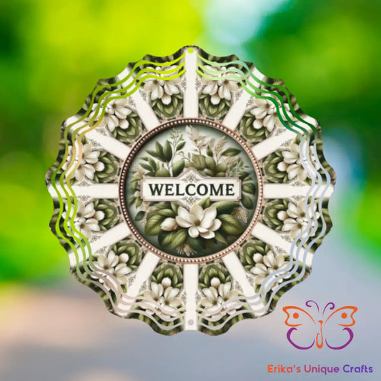 Welcome Magnolia Wind Spinner Wind Spinner