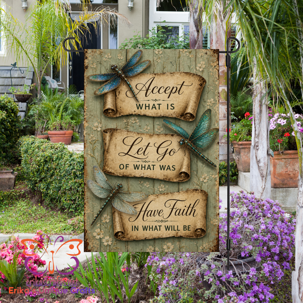 Accept What Is Garden Flag