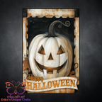 White Pumpkin  Garden Flag