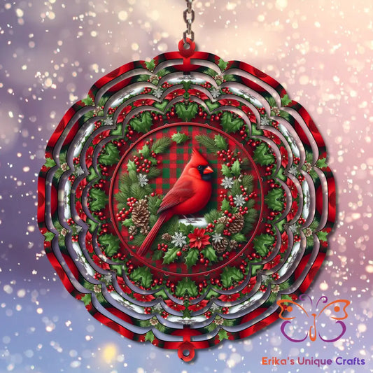 Winter Cardinal Wind Spinner Wind Spinner