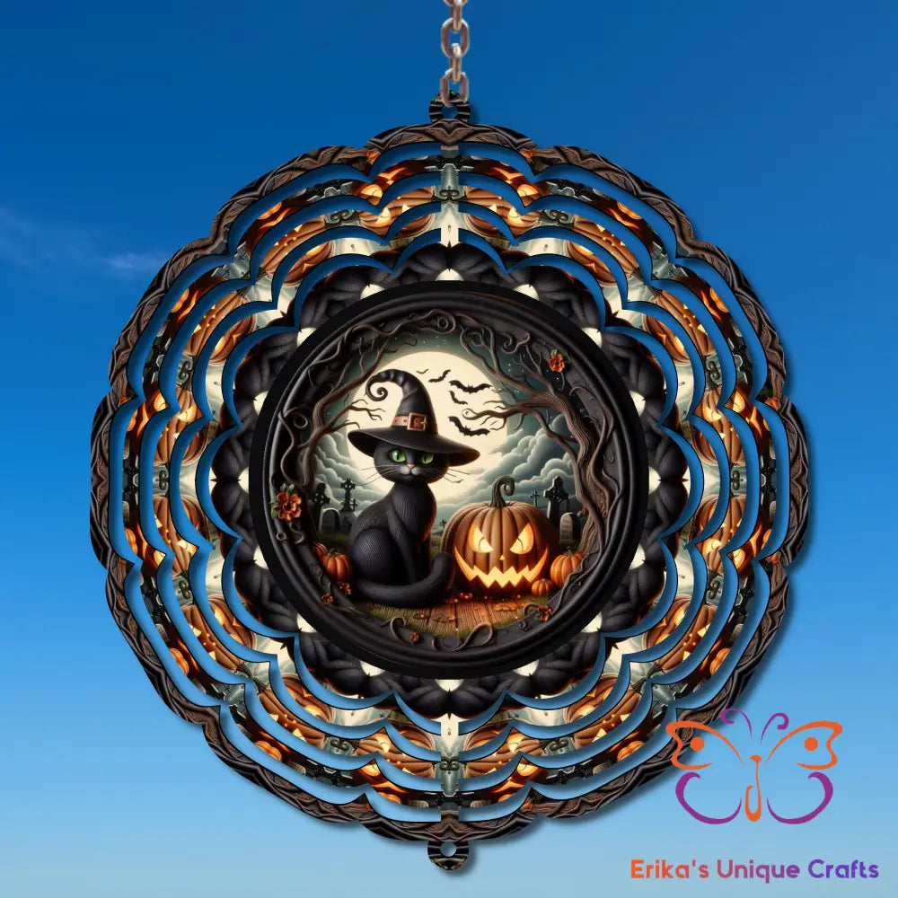 Witch cat Wind Spinner Wind Spinner