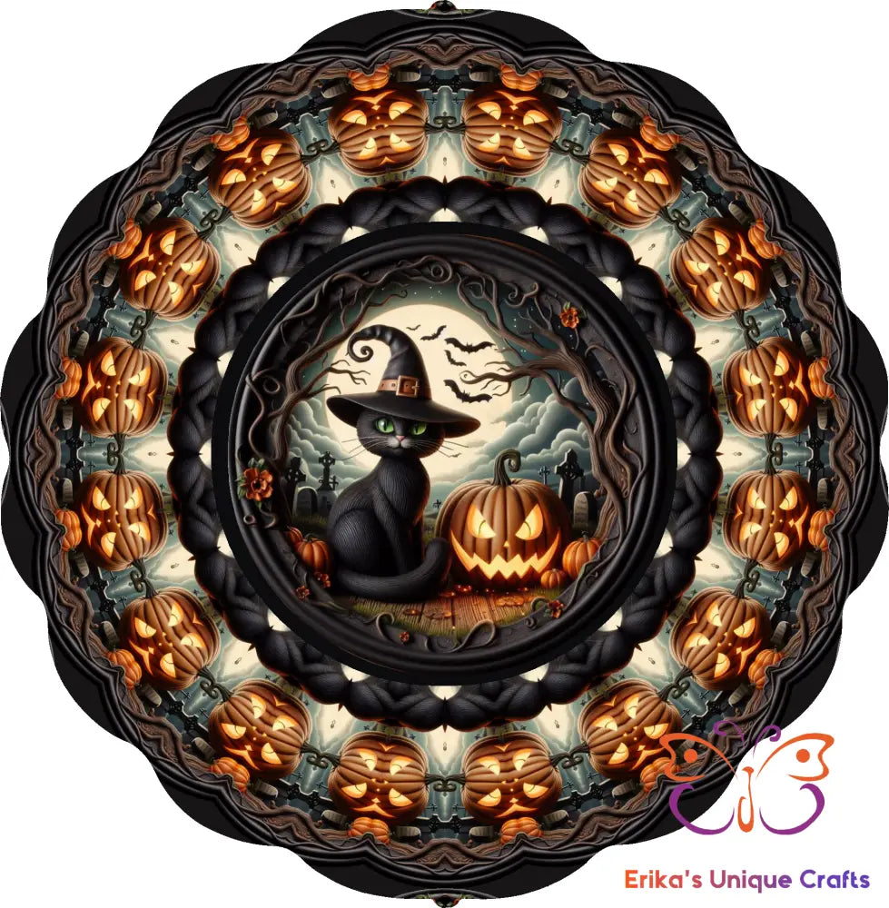 Witch cat Wind Spinner Wind Spinner