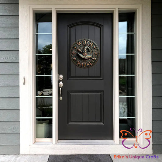 Witch House Round Hanging Door Sign Door Sign