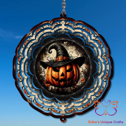 Witch Jack O Lantern Wind Spinner Wind Spinner