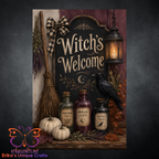 Witches Welcome Garden Flag