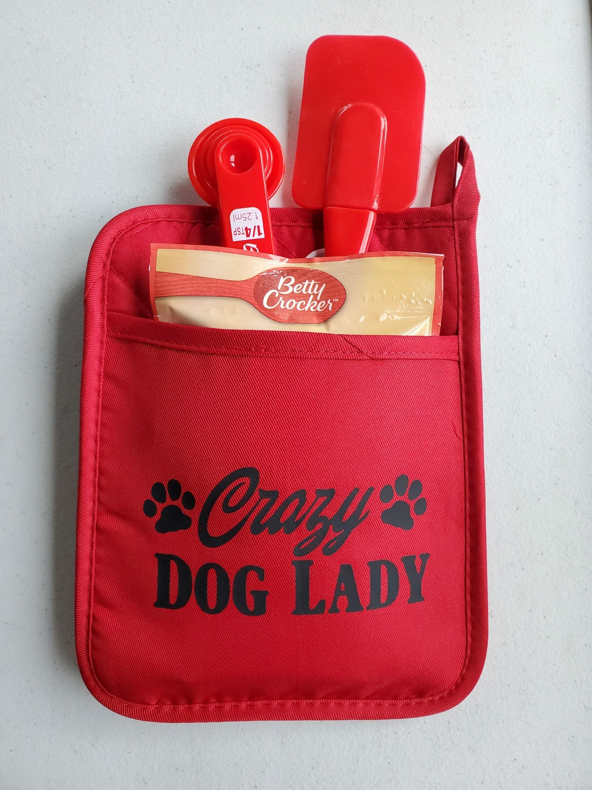 Crazy Dog Lady Red Pot Holder - Erikas Crafts