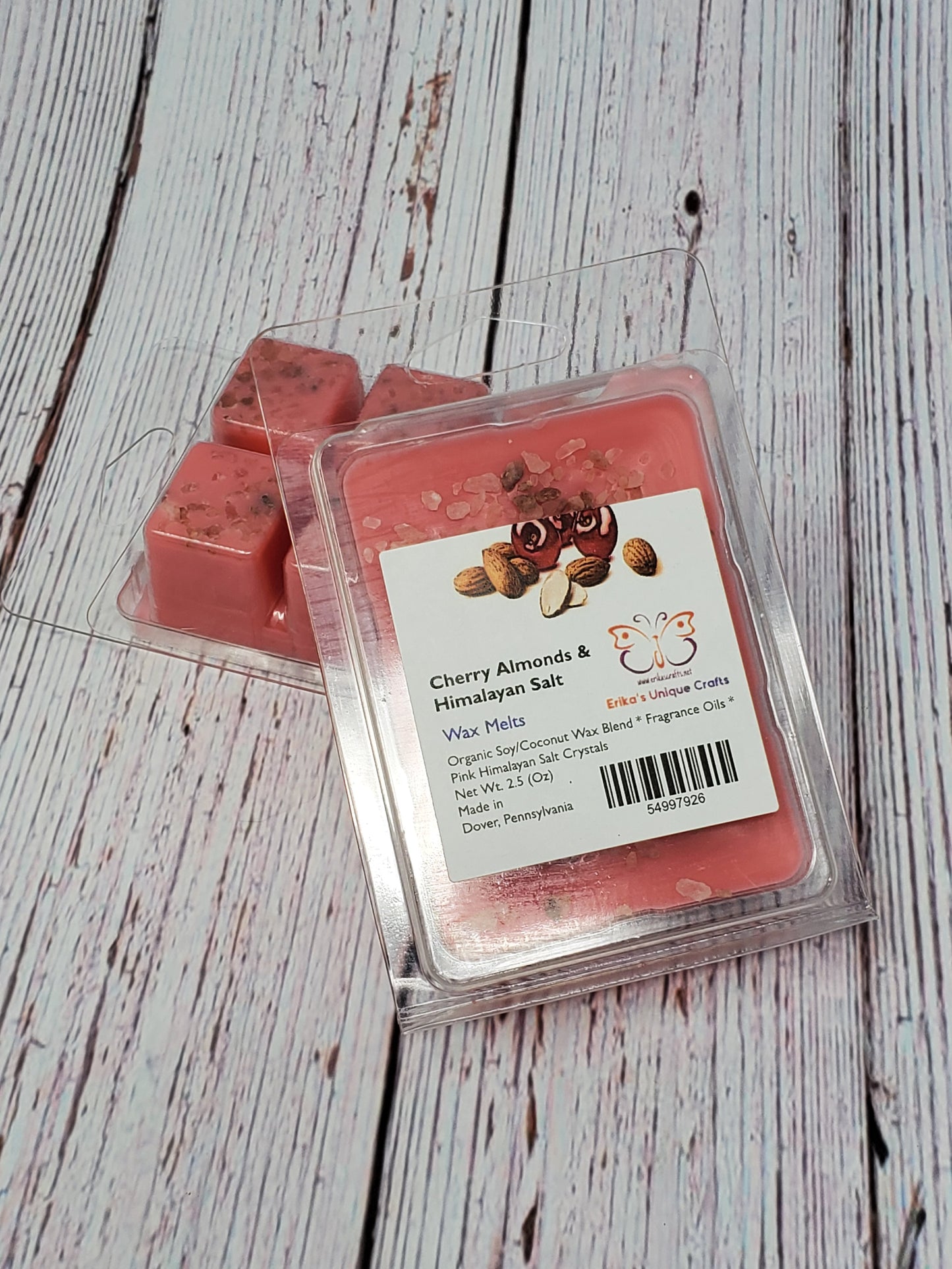 Cherry Almond with Himalayan Salt Crystals Wax Melts - Erikas Crafts