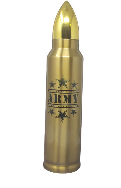 Army Stars Bullet Thermos - Erikas Crafts