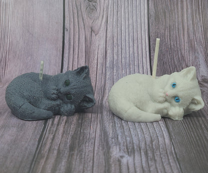 Beeswax Cat Candles - Erikas Crafts