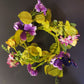 Pansy Candle Wreath