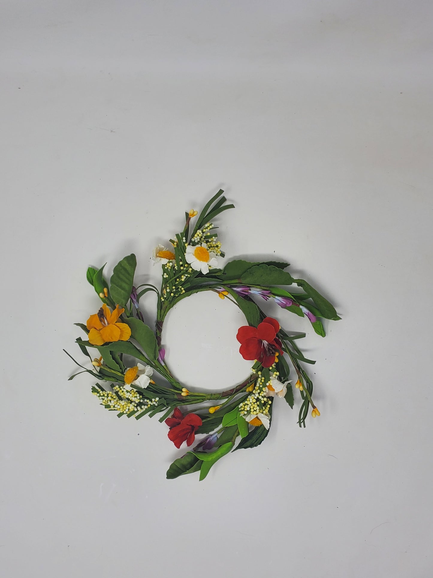 Hibiscus Candle Wreath 3.5"