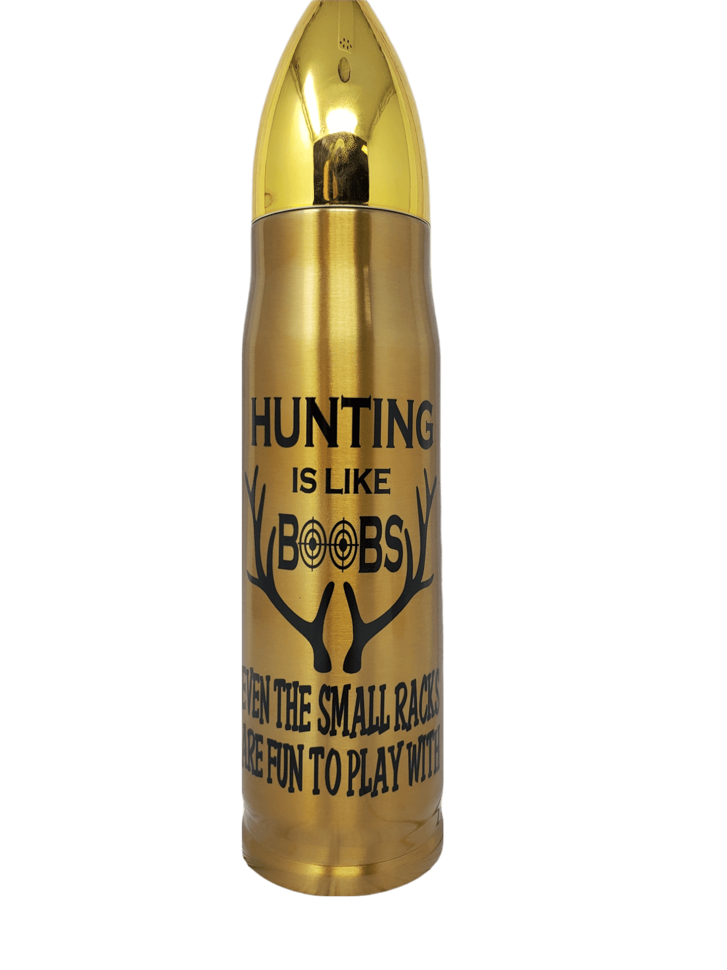 Hunting is like Boobs Bullet Thermos - Erikas Crafts