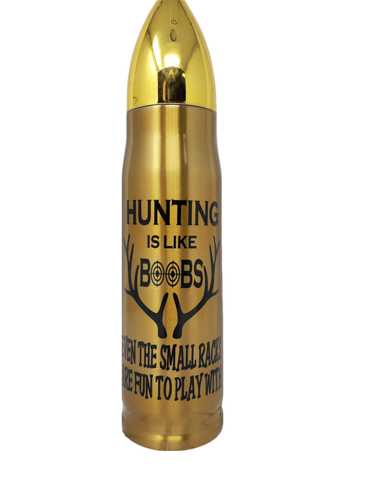 Hunting is like Boobs Bullet Thermos - Erikas Crafts